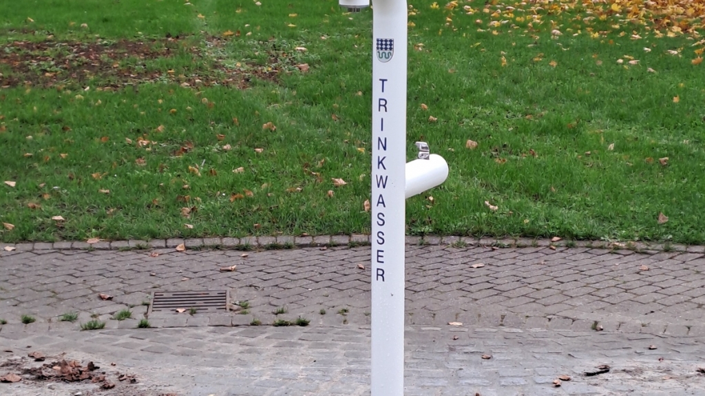 Der neue Trinkwasserbrunnen im Gemeindepark