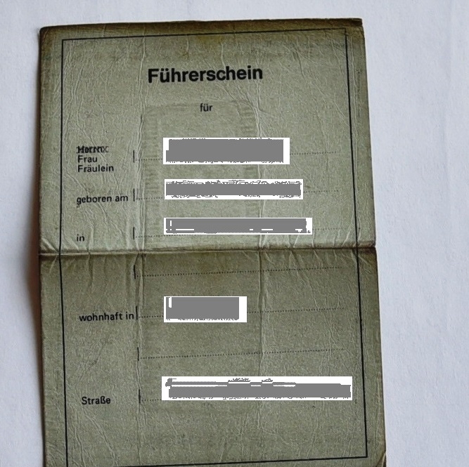 Der alte Führerschein, der graue Lappen (Symbolbild)