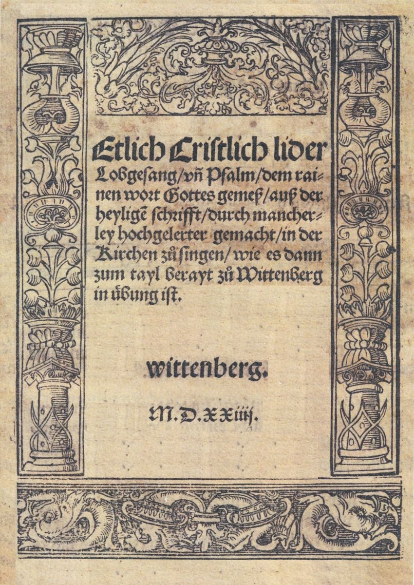 Ausstellung 500 Jahre Gesangbuch. (Repro: Kreisarchiv Rhein-Neckar-Kreis)