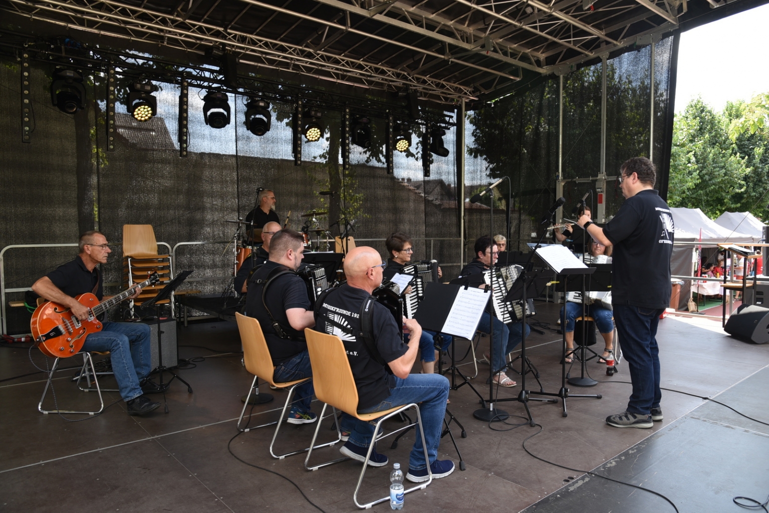 Auch die Musikfreunde Oftersheim waren musikalisch zu Gast.