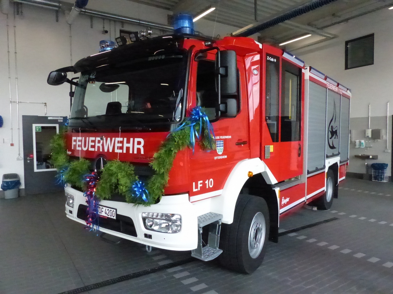 Das neue Löschgruppenfahrzeug LF 10 der örtlichen Freiwilligen Feuerwehr.