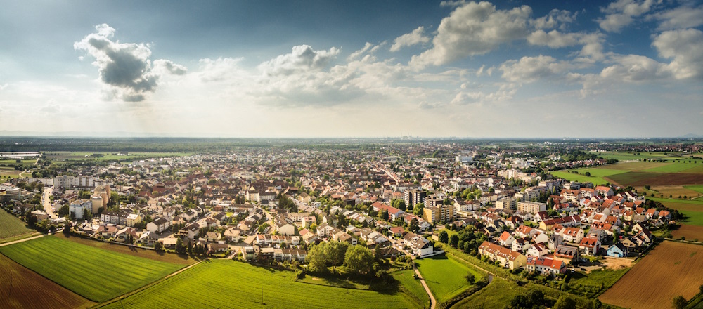 Luftaufnahme von Oftersheim